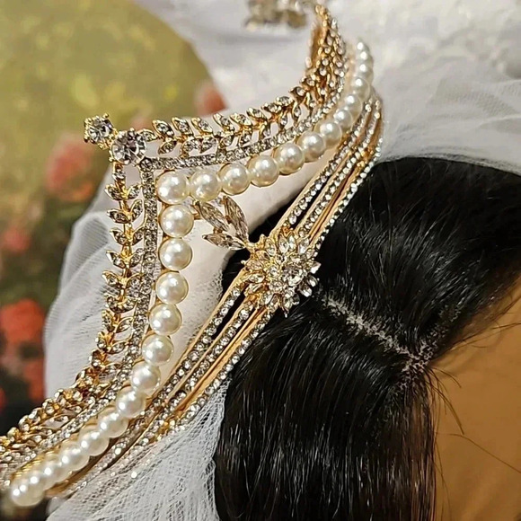 Shower Me With Pearls is a Unique One-Of-A-Kind Tiara Bundle - Picture 13 of 17